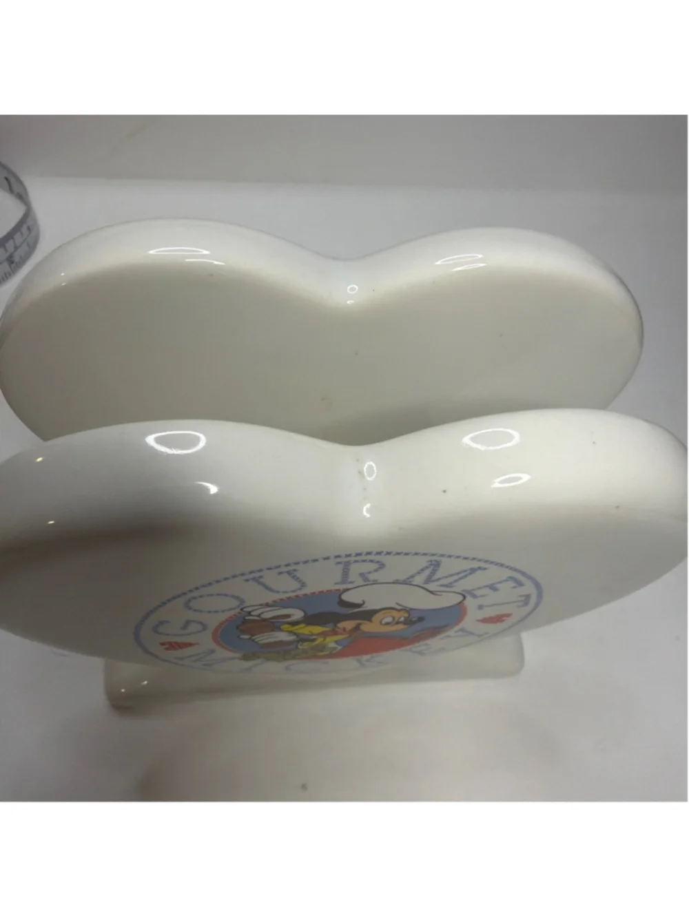 Vintage Disney Treasure Craft Gourmet Mickey Napkin Holder Chef Kitchen Decor